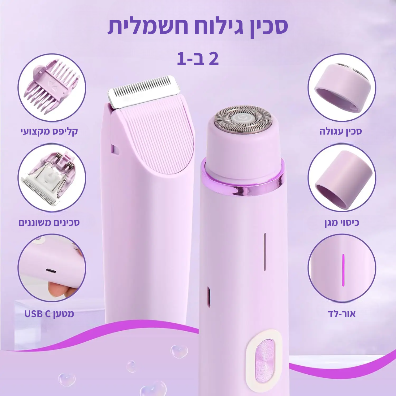 SilkDuo-סכין גילוח דו־ראשית לפנים ולגוף