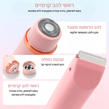 SilkDuo-סכין גילוח דו־ראשית לפנים ולגוף